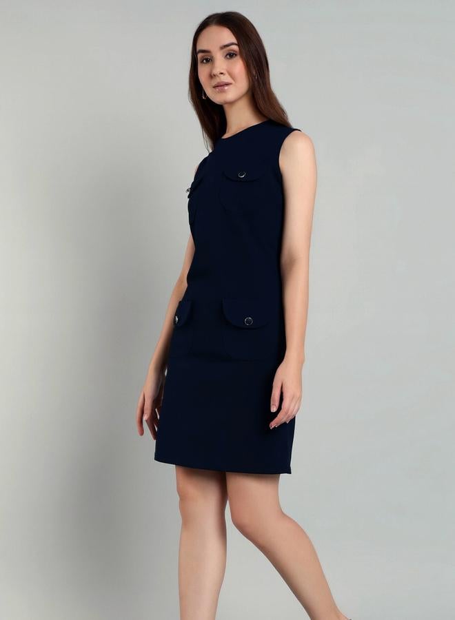 ميش فستان ميني بدون أكمام وبقصة ضيقة - Image 3